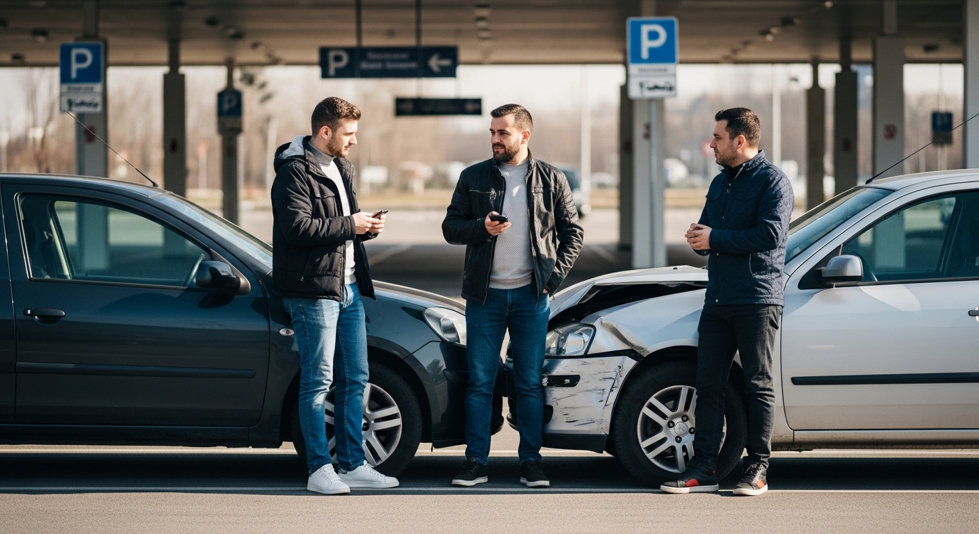 Accident în parcare — completare amiabila